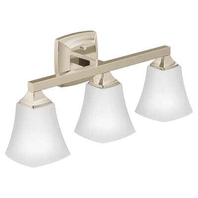 Moen Polished Nickel Three Globe Bath Light