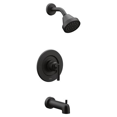 Gibson Posi-Temp Pressure Balancing Eco-Performance Modern Tub and Shower Trim, Valve Required, Matte Black