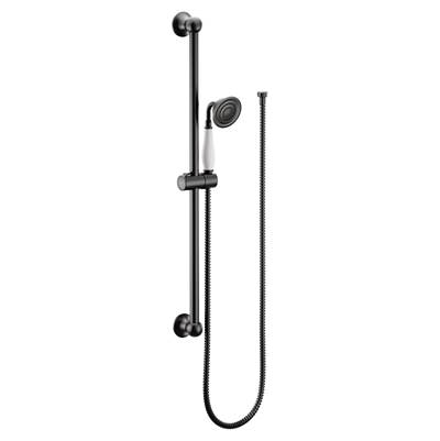 Moen WEYMOUTH HH SHOWER W/ SLIDEBAR EP BL - Matte Black