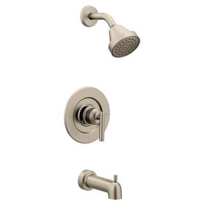 Gibson Posi-Temp Pressure Balancing Eco-Performance Modern Tub and Shower Trim, Valve Required, Brushed Nickel