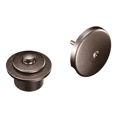 Moen Push-N-Lock Tub and Shower Drain Kit with 1-1/2 Inch Threads, Oil-Rubbed Bronze - Oil Rubbed Bronze