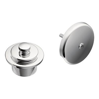 Moen Push-N-Lock Metal Tub and Shower Drain Kit with 1-1/2 Inch Threads , Chrome