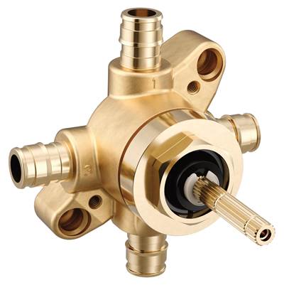 Moen M-CORE 2 or 3 Function Transfer Valve with Cold Expansion PEX Connections - Unfinished