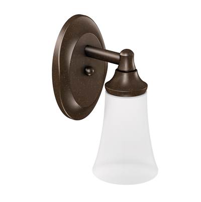 Moen Oil Rubbed Bronze One Globe Bath Light