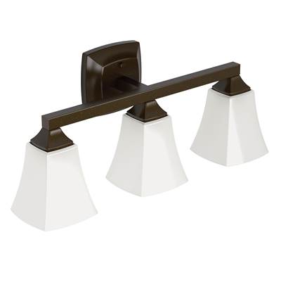 Moen Oil Rubbed Bronze Three Globe Bath Light