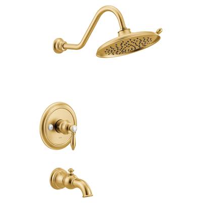 Moen Weymouth M-CORE 3-Series 1-Handle Eco-Performance Tub and Shower Trim Kit in Brushed Gold (Valve Sold Separately)