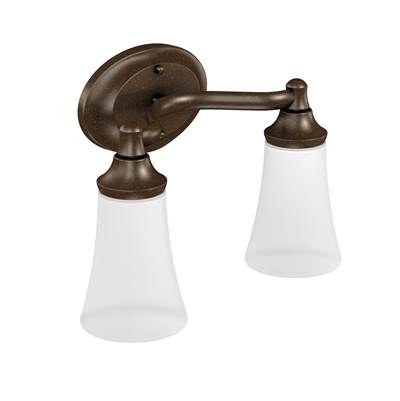 Moen Oil Rubbed Bronze Two Globe Bath Light