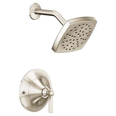 Flara Posi-Temp Rain Shower 1-Handle Shower Only Faucet Trim Kit in Polished Nickel (Valve Sold Separately)