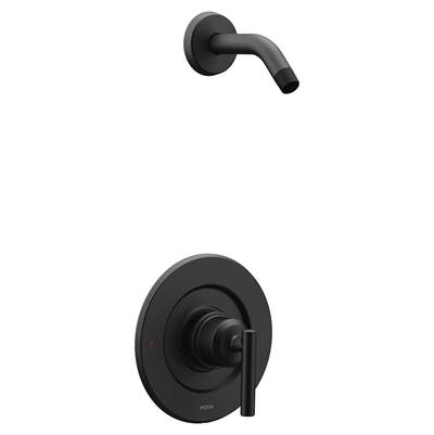 Gibson Single-Handle Posi-Temp Shower Faucet Trim Kit in Matte Black (Shower Head and Valve Not Included)