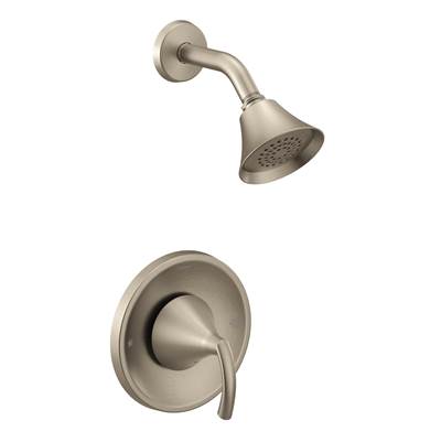Glyde 1-Spray Single-Handle Eco-Performance Posi-Temp Shower Faucet Trim Kit in Brushed Nickel (Valve Sold Separately)