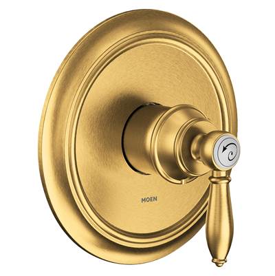 Moen Weymouth M-CORE 2-Series 1-Handle Shower Trim Kit in Brushed Gold (Valve Sold Separately)