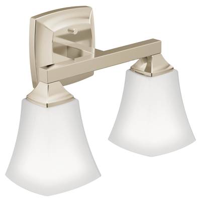 Moen Polished Nickel Two Globe Bath Light