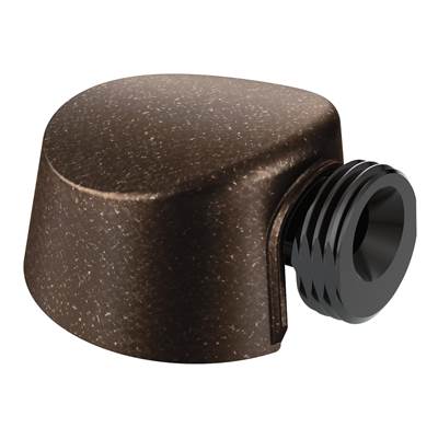 Moen Round Drop Ell Handheld Shower Wall Connector, Oil-Rubbed Bronze - Oil Rubbed Bronze