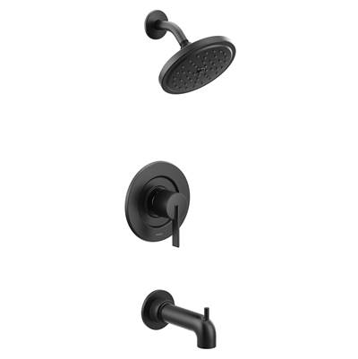 Cia Posi-Temp Eco-Performance 1-Handle Tub and Shower Faucet Trim Kit in Matte Black (Valve Sold Separately)