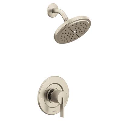 Cia Posi-Temp Rain Shower 1-Handle with Eco-Performance Shower Only Faucet Trim Kit in Brushed Nickel (Valve Sold Separately)