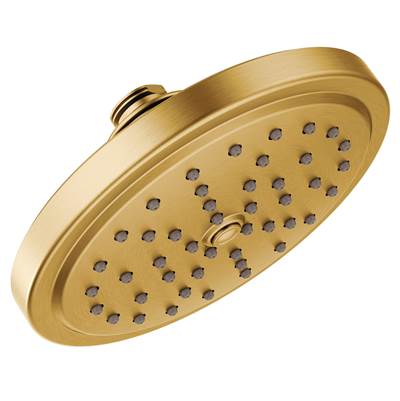 7-Inch Single Function Eco Performance Shower Head with Immersion Rainshower Technology, Brushed Gold