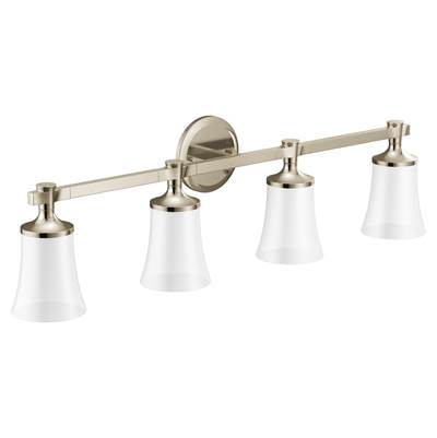 Moen Polished Nickel Four Globe Bath Light