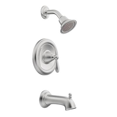 Brantford PosiTemp Pressure Balancing Eco-Performance Tub and Shower Trim Kit without Valve, Chrome