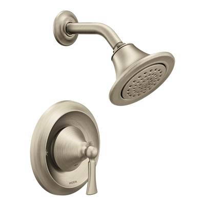 Moen Wynford Single-Handle 1-Spray Posi-Temp Shower Faucet Trim Kit in Brushed Nickel (Valve Sold Separately)
