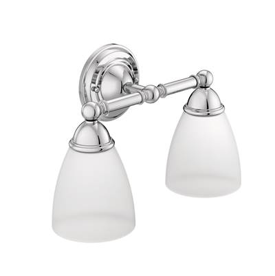 Chrome Two Globe Bath Light