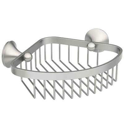 Brushed Nickel Shower Basket