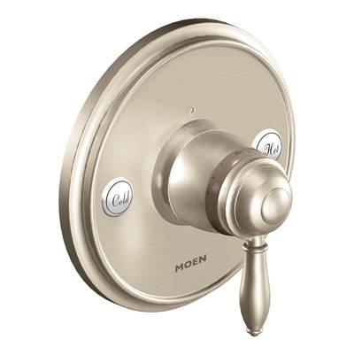 Moen Weymouth 1-Handle ExactTemp Valve Trim Kit in Brushed Nickel (Valve Sold Separately)