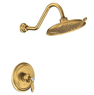 Moen Weymouth M-CORE 2-Series Eco Performance 1-Handle Shower Trim Kit in Brushed Gold (Valve Sold Separately)