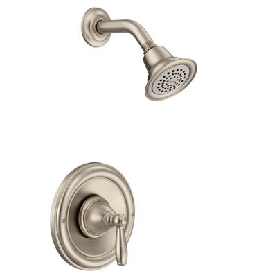 Brantford Posi-Temp Single-Handle 1-Spray Shower Faucet Trim Kit in Brushed Nickel (Valve Sold Separately)