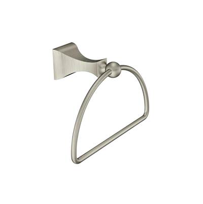 Brushed Nickel Towel Ring