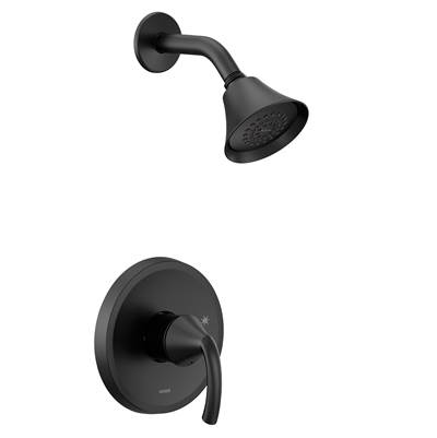 Glyde M-CORE 2-Series Eco Performance 1-Handle Shower Trim Kit in Matte Black (Valve Sold Separately)