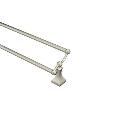 Brushed Nickel 24'' Double Towel Bar