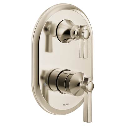 Flara M-CORE 3-Series 2-Handle Shower Trim with Integrated Transfer Valve in Polished Nickel (Valve Sold Separately)