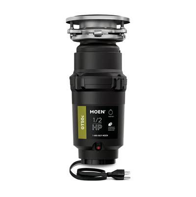 Moen Prep Series 1/2HP Garbage Disposal with Fast Track Install - Unfinished