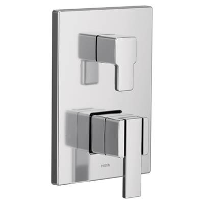 Moen Via M-CORE 3-Series 2-Handle Shower Trim with Integrated Transfer Valve in Chrome (Valve Sold Separately)