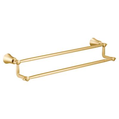 Brushed Gold 24'' Double Towel Bar