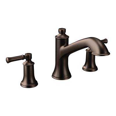 Dartmoor 8 in. Widespread 2-Handle Roman Tub Bathroom Faucet in Oil Rubbed Bronze (Valve Sold Separately)