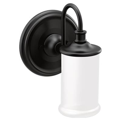 Moen Matte Black One Globe Bath Light