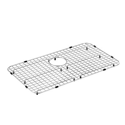 Moen Stainless Steel Rear Drain Bottom Grid Sink Accessory 27 x 16, Stainless