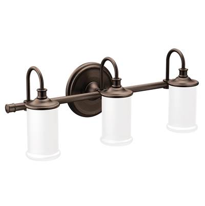 Moen Oil Rubbed Bronze Three Globe Bath Light