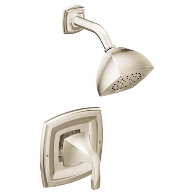 Moen Voss Posi-Temp 1-Handle 1-Spray Shower Faucet Trim Kit in Polished Nickel (Valve Sold Separately)