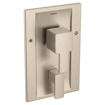 90 Degree Posi-Temp with Built-in 3-Function Transfer Valve Trim Kit, Valve Required, Brushed Nickel