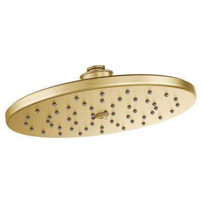 Moen Waterhill 10-Inch Single Function Rainshower Showerhead with Immersion Rainshower Technology, Brushed Gold