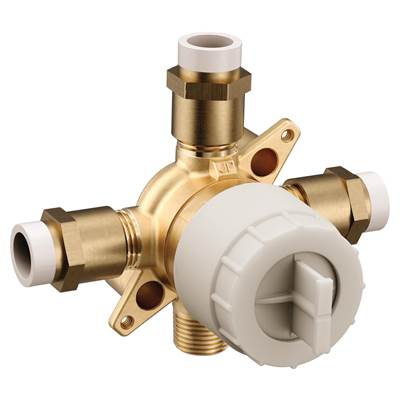 Moen M-CORE 3-Series 4 Port Tub and Shower Pre-Fabricated Mixing Valve with CPVC Connections - Unfinished