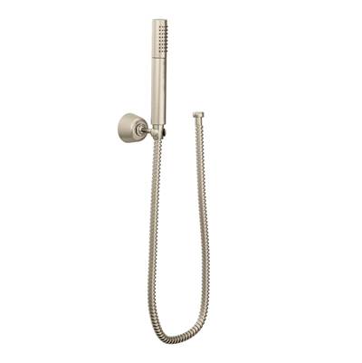 Fina Eco-Performance Handheld Showerhead with Wall Bracket and 69-Inch-Long Hose, Brushed Nickel