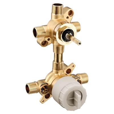Moen M-CORE 3-Series Mixing Valve with 3 or 6 Function Integrated Transfer Valve with CC/IPS Connections and Stops - Unfinished