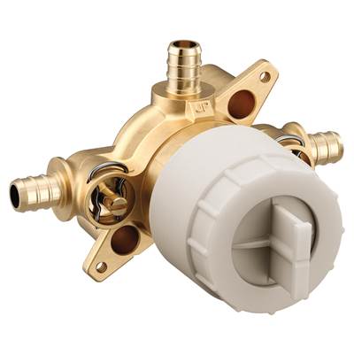 Moen M-CORE 3-Series 3 Port Shower Mixing Valve with Crimp Ring PEX Connections and Stops - Unfinished