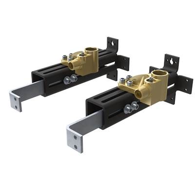 Freestanding Floor Mount Tub Filler Double Riser Floor Joist Mounting Kit - N/A or unfinished