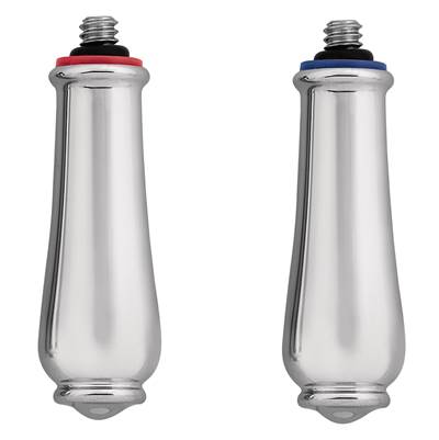 Moen Monticello Large Lever Hot and Cold Shower Handle Insert, Chrome (2-Pack)