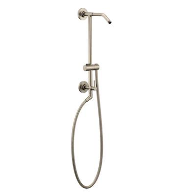 Annex Shower Rail System with 2-Function Diverter in Brushed Nickel (Valve Sold Separately)