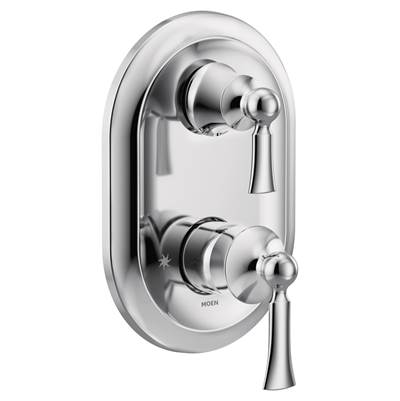 Moen Wynford M-CORE 3-Series 2-Handle Shower Trim with Integrated Transfer Valve in Chrome (Valve Sold Separately)